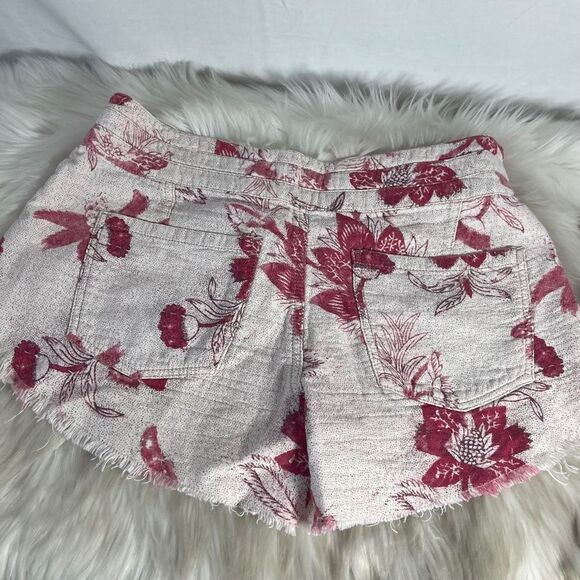 Free People Dusty Rose Woven Cutoff Shorts Sz 4 - Picture 3 of 10